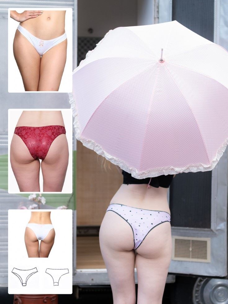 Booby Traps Paper Sewing Pattern Stretch Brazilians
 