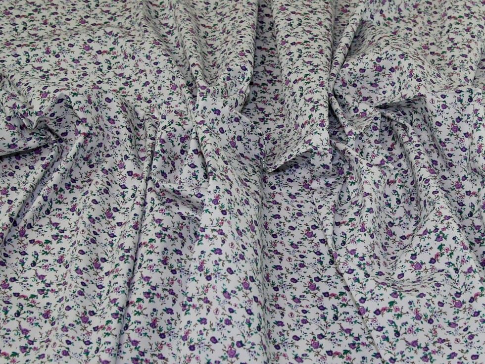 Purple Deadstock 100% Cotton Poplin Fabric