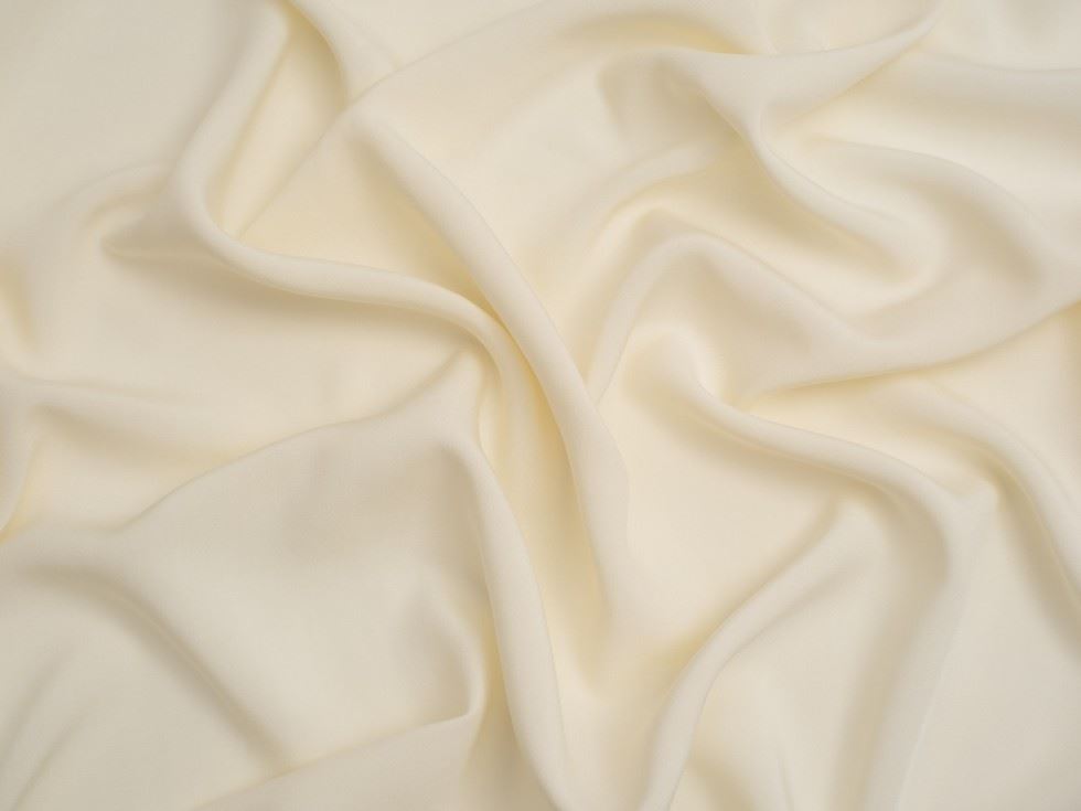 Minerva Core Range Soft Cream Viscose Poplin Fabric