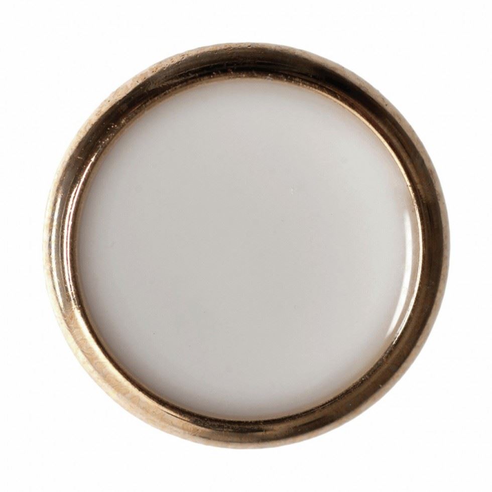 Hemline White Round Shank Buttons