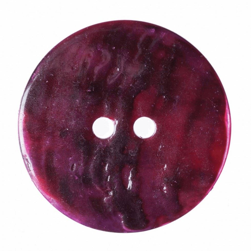 Hemline Fuchsia Round Shell Buttons