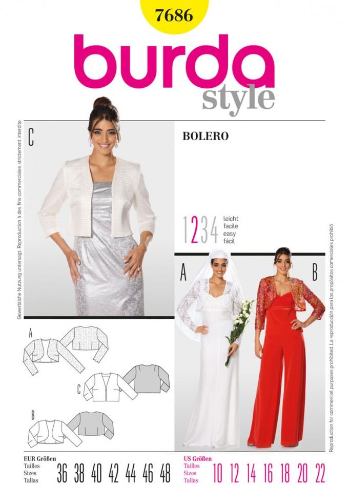 Burda Paper Sewing Pattern 7686
 