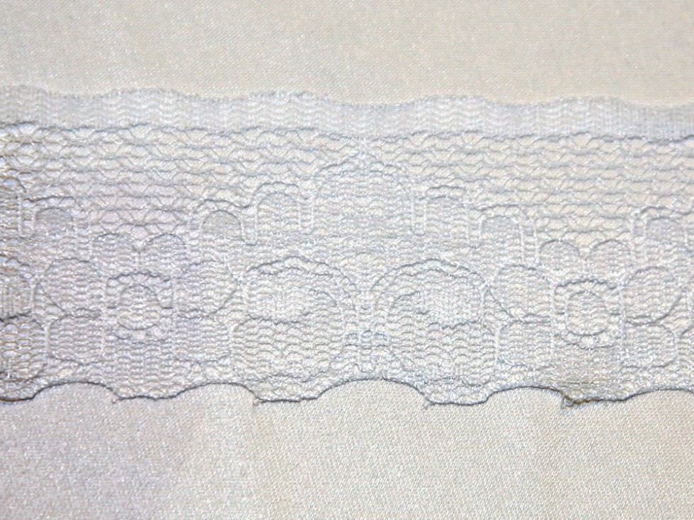 Essential Trimmings White Nylon Lace Trim