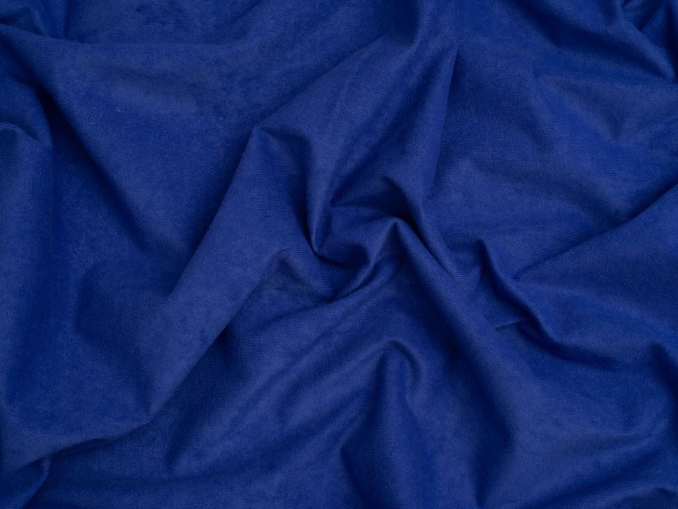 Minerva Core Range Faux Suede Suedette Fabric Cobalt Blue
 