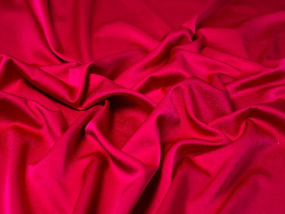 Minerva Core Range Prada Stretch Woven Satin Crepe Fabric Cerise Pink
 
