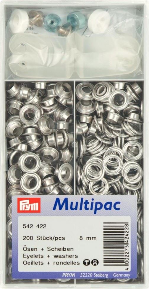 Prym Silver Metal Eyelets With Washers