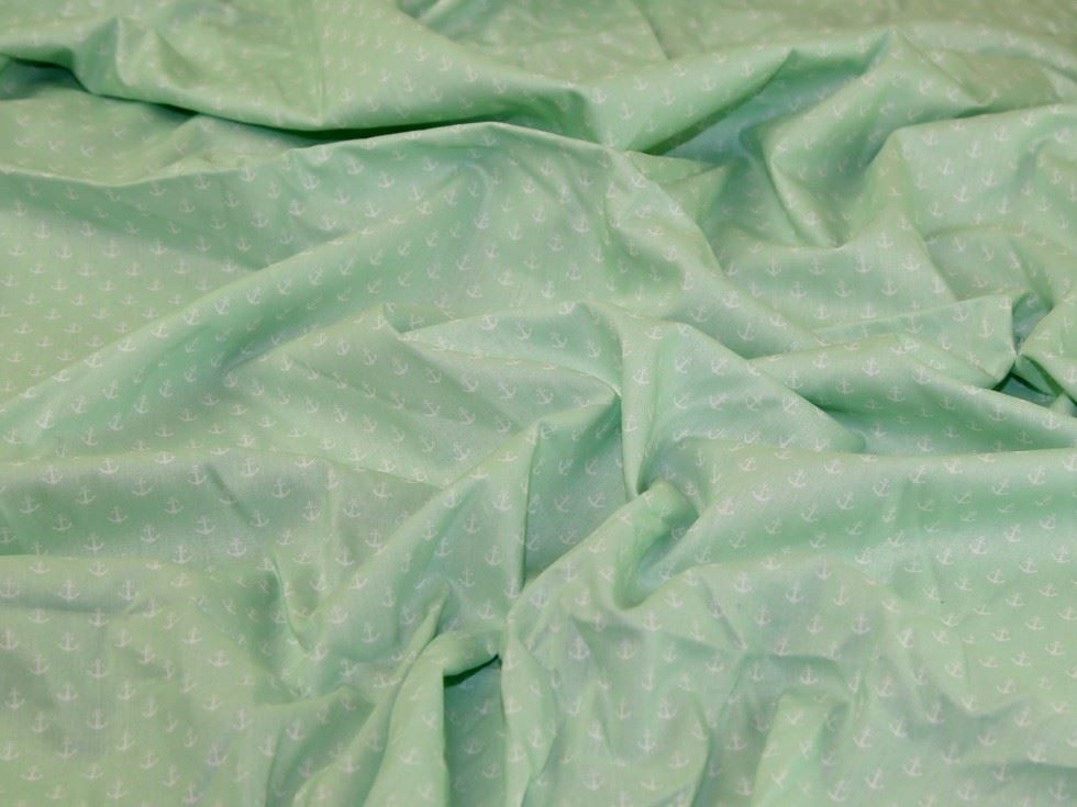 Mint Deadstock 100% Cotton Poplin Fabric