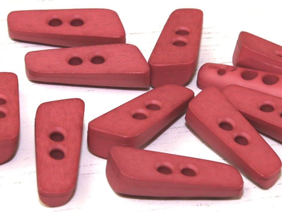 Dill Rose Pink Plastic Toggle Buttons (Value Pack)