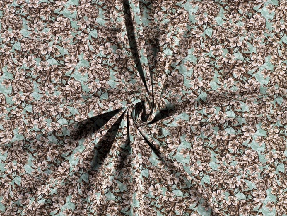 Cotton Jersey Stretch Knit Fabric Green
 