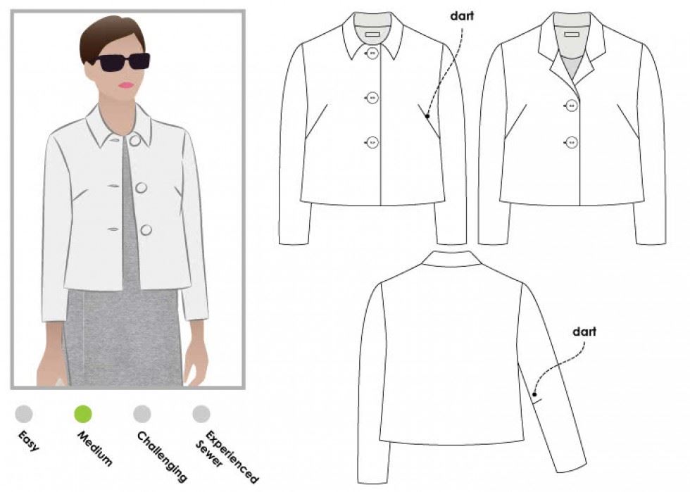 Style Arc Sewing Pattern Harriet Jacket