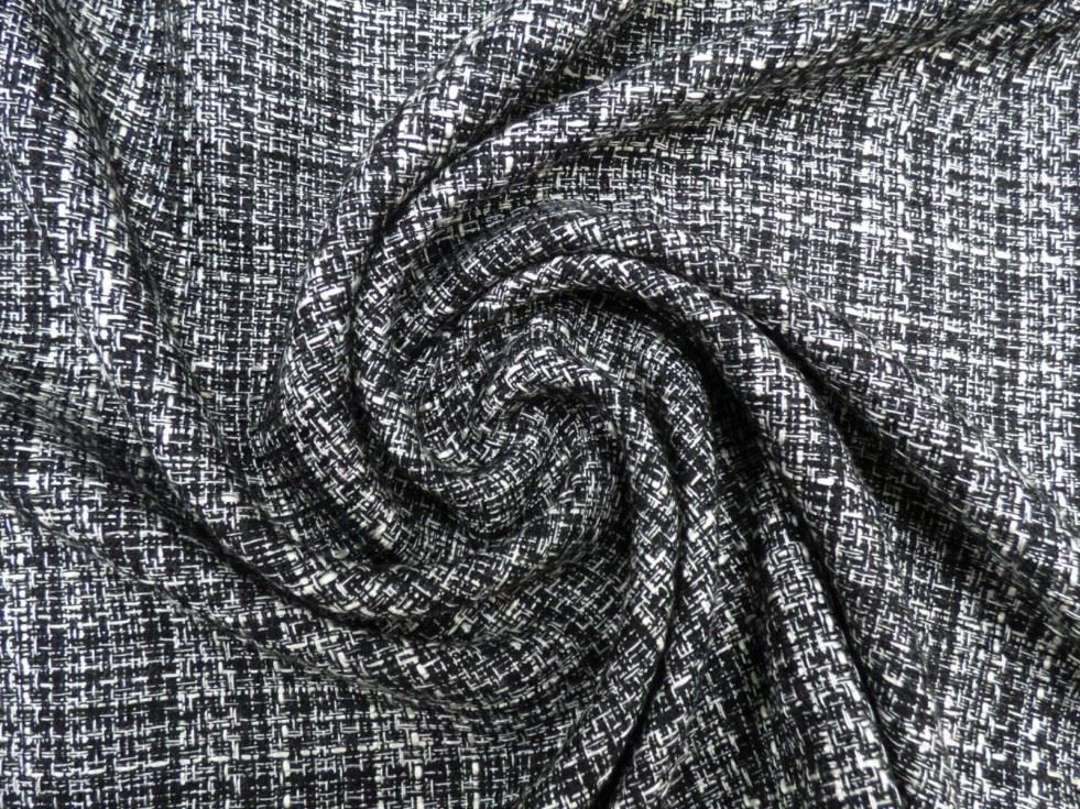 Lady Mcelroy Black Tweed Coating Fabric