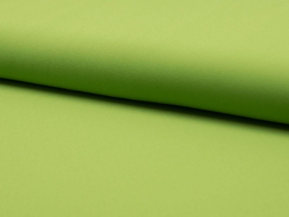 Kiwi Green Deadstock Double Georgette Fabric