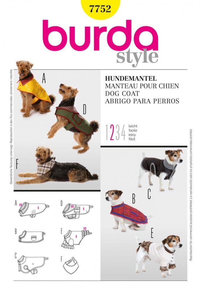 Burda Paper Sewing Pattern 7752
 