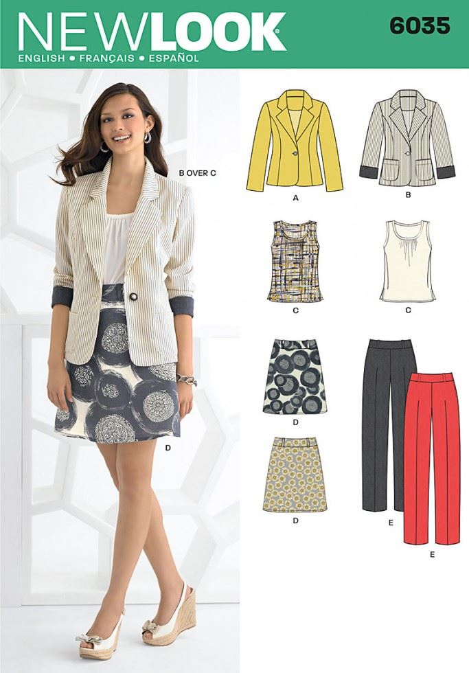 New Look Paper Sewing Pattern 6035
 