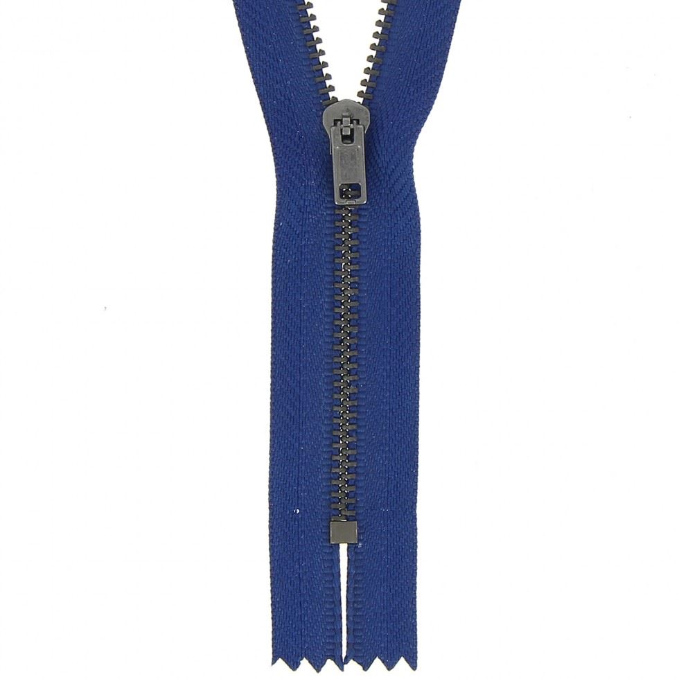 Milward Mid Royal Blue Metal Trouser Closed End Zips