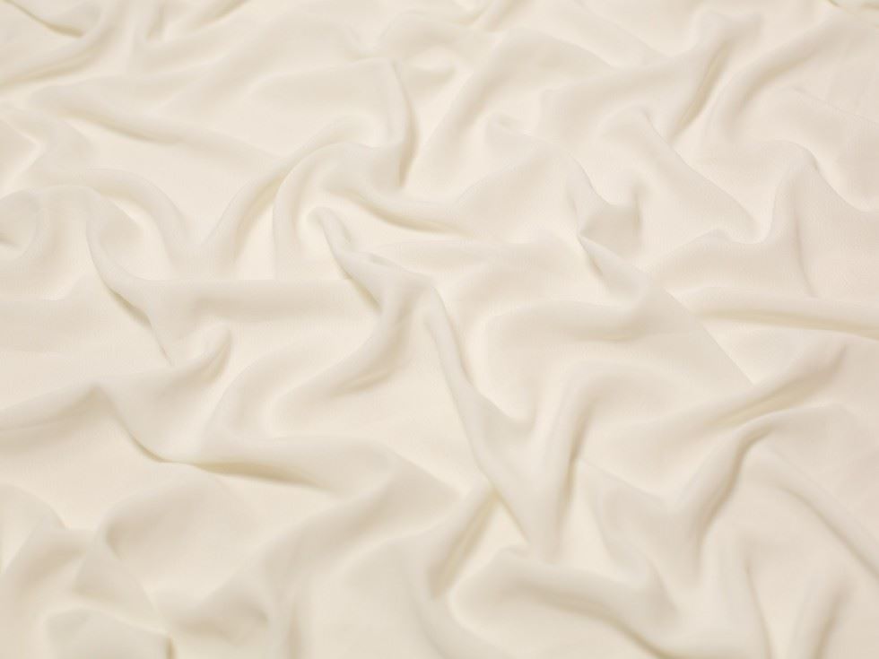 Minerva Core Range Polyester Morrocaine Crepe Fabric Ivory
 