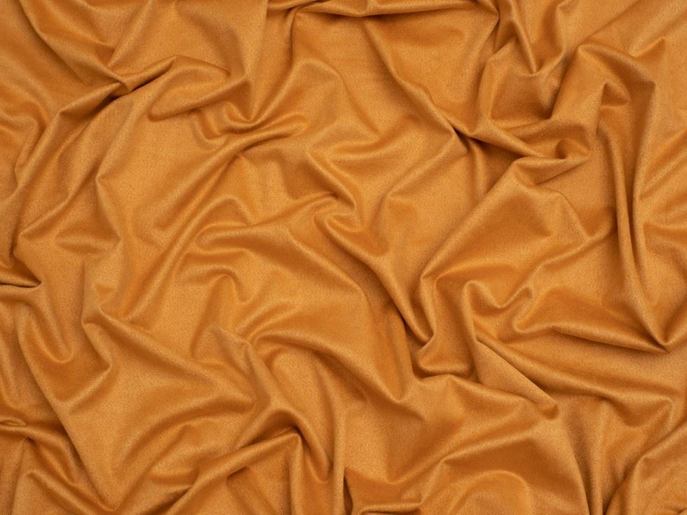 Minerva Core Range Mustard Suede Stretch Knit Fabric