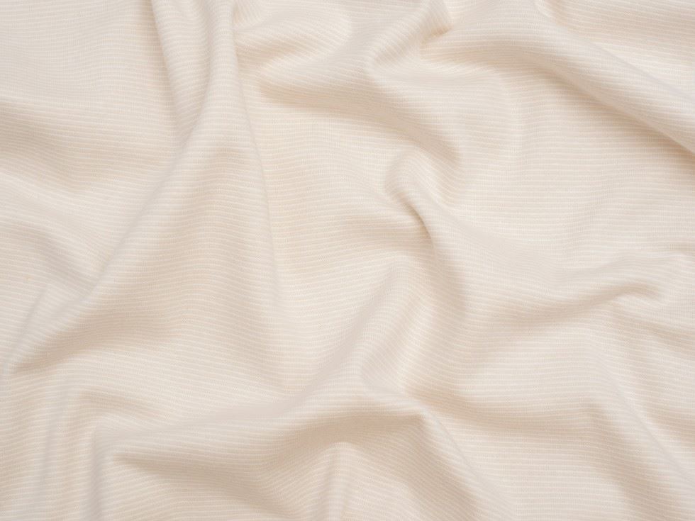 Minerva Core Range Baby Soft Yarn Dyed Tubular Ribbing Stretch Knit Fabric Ecru