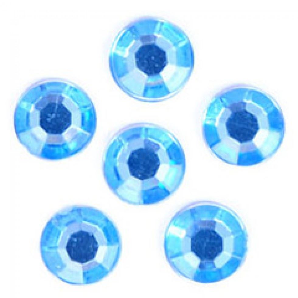 Trimits Blue Round Stick On Diamantes