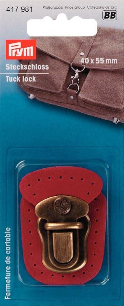 Prym Tuck Lock Bag Fastener Red
 