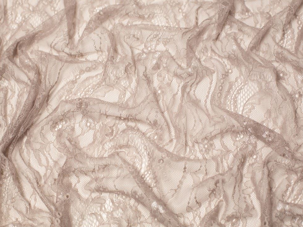 Fine Chantilly Lace Fabric Stone