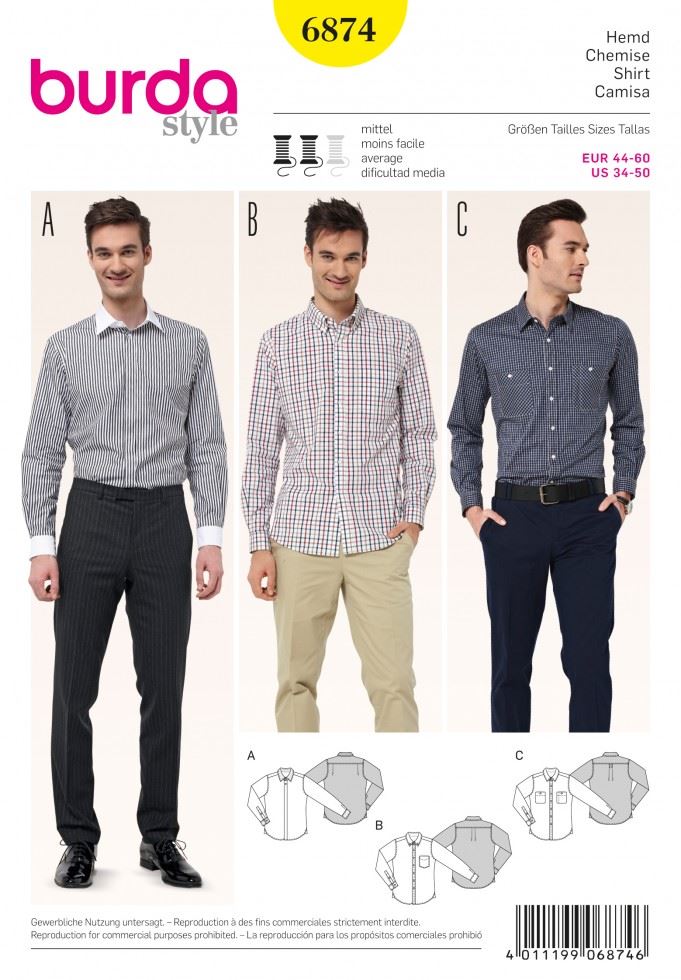 Burda Paper Sewing Pattern 6874
 