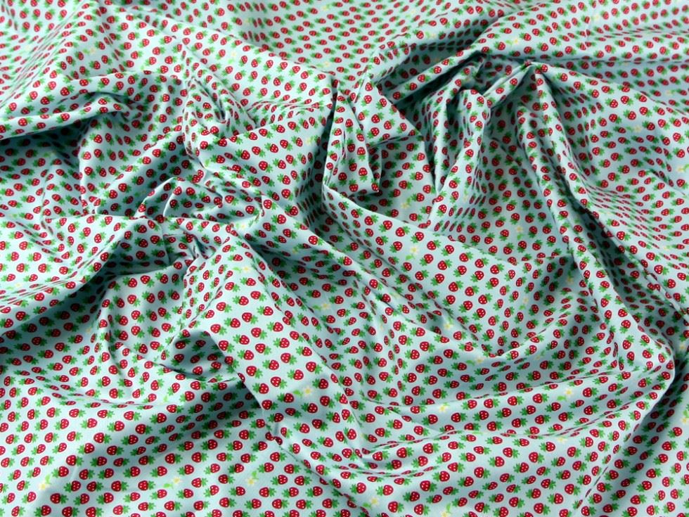 100% Cotton Poplin Fabric Blue
 
