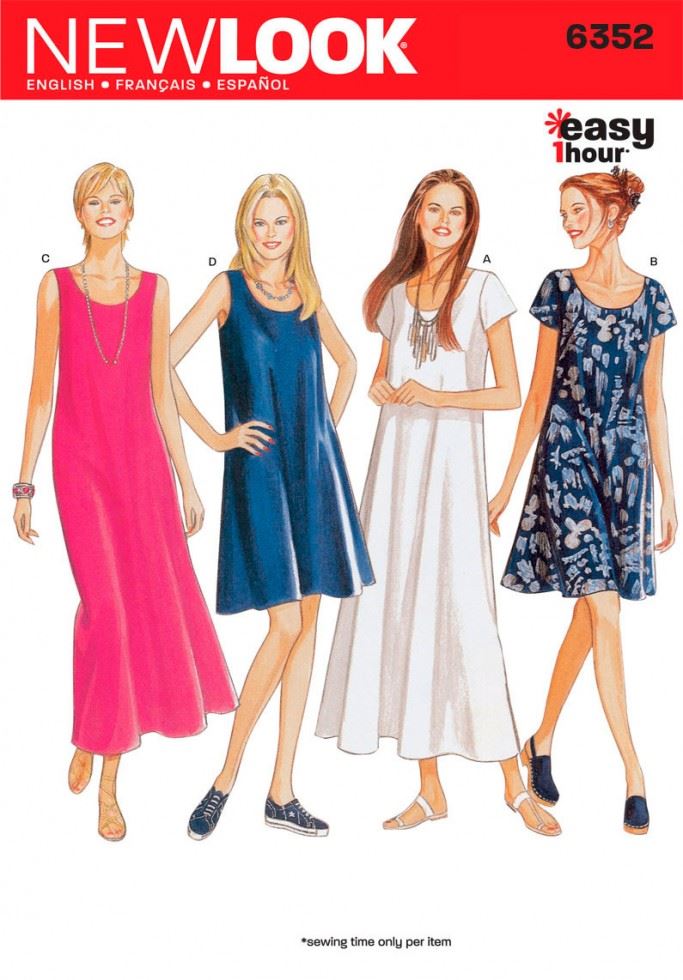 New Look Paper Sewing Pattern 6352
 