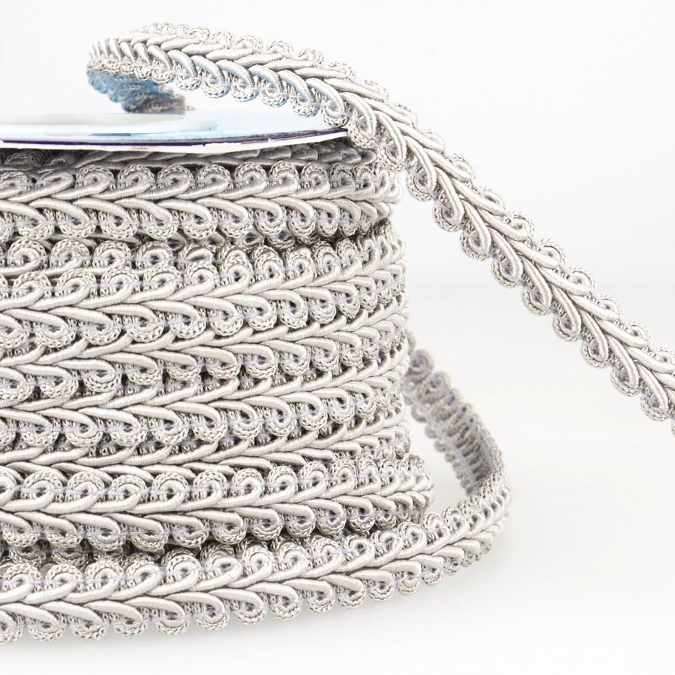 Stephanoise Gimp Braid Trim Grey
 