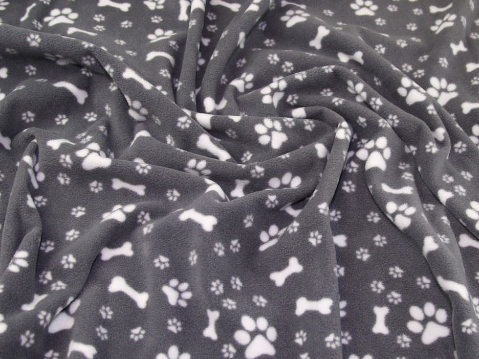 Grey Polar Fleece Fabric