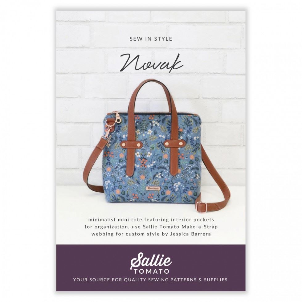 Sallie Tomato Sewing Pattern Novak Mini Tote Bag