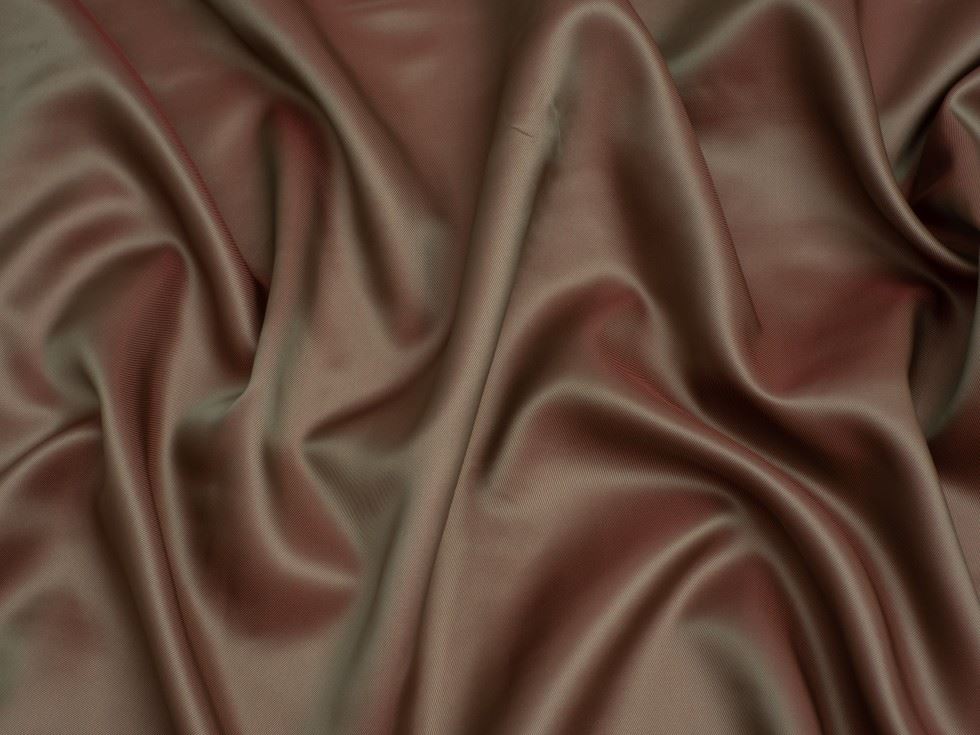 Copper Bronze Two Tone Shot Twill Lining Fabric