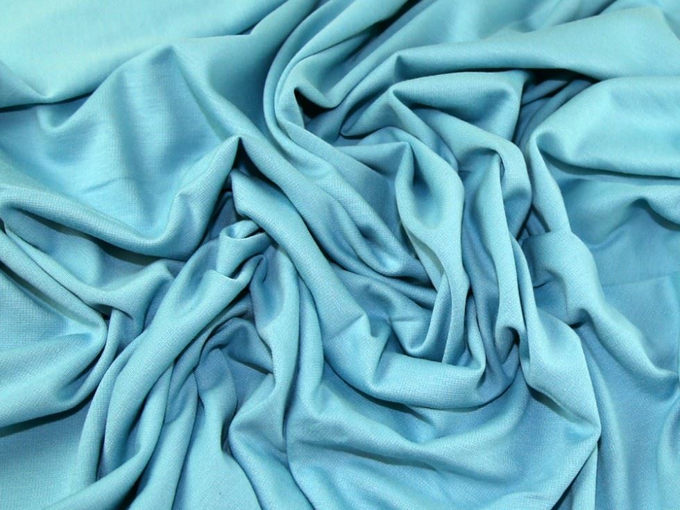 Deadstock Soft Ponte Roma Double Stretch Knit Fabric Turquoise
 