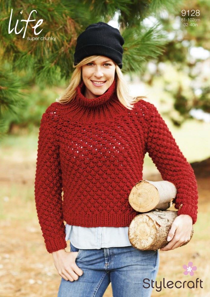 Stylecraft Life Knitting Pattern 9128
 