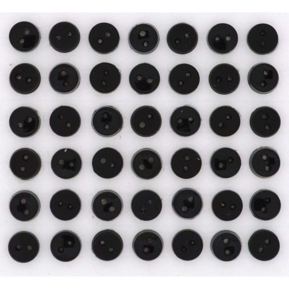 Dress It Up Round Mini Buttons Black
 