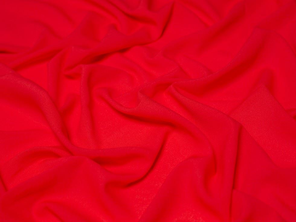 Minerva Core Range Red Single Georgette Fabric