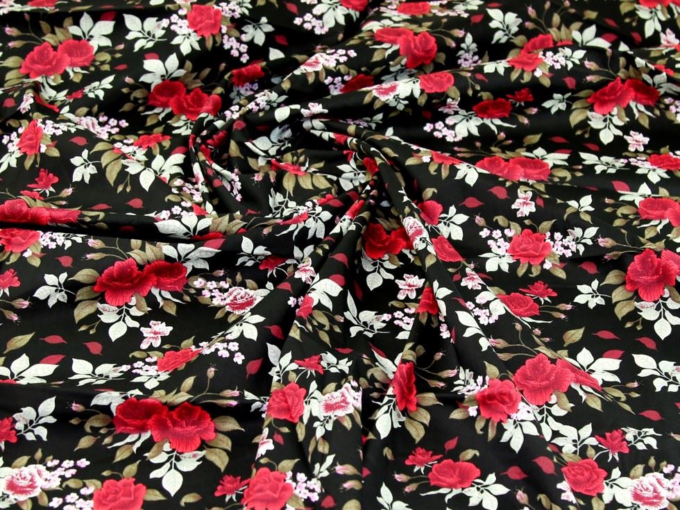 Deadstock 100% Cotton Poplin Fabric Black
 