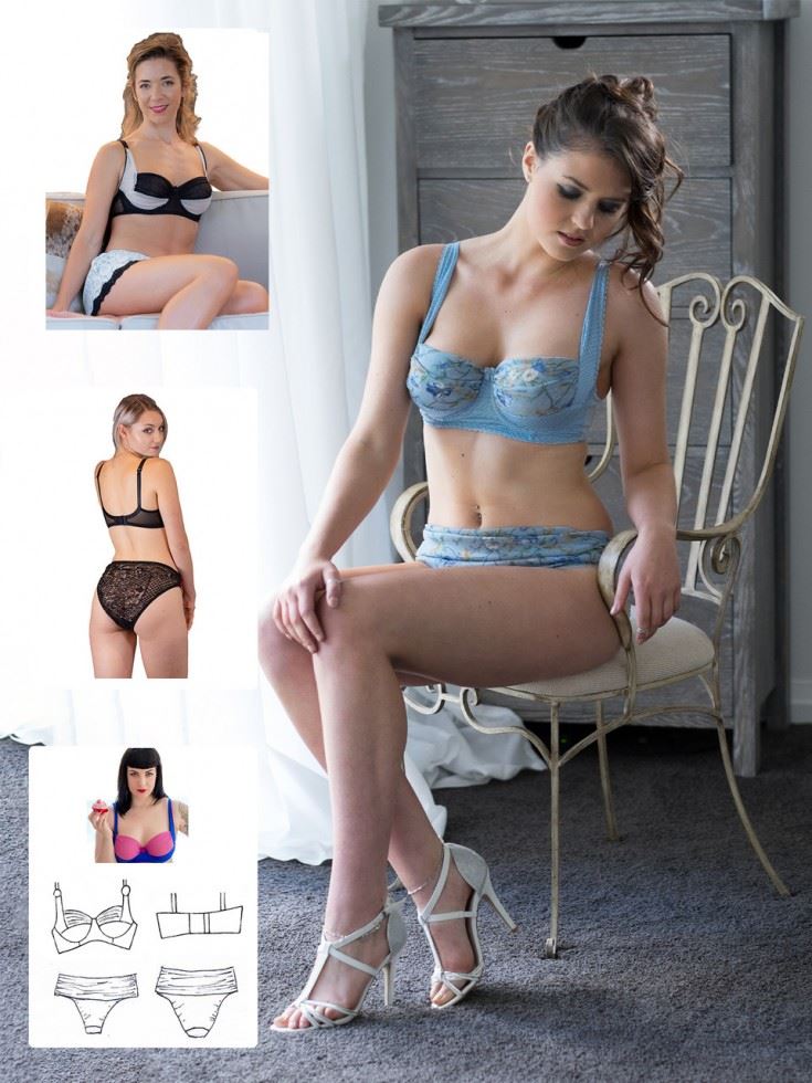 Booby Traps Paper Sewing Pattern Julie Bra & Briefs