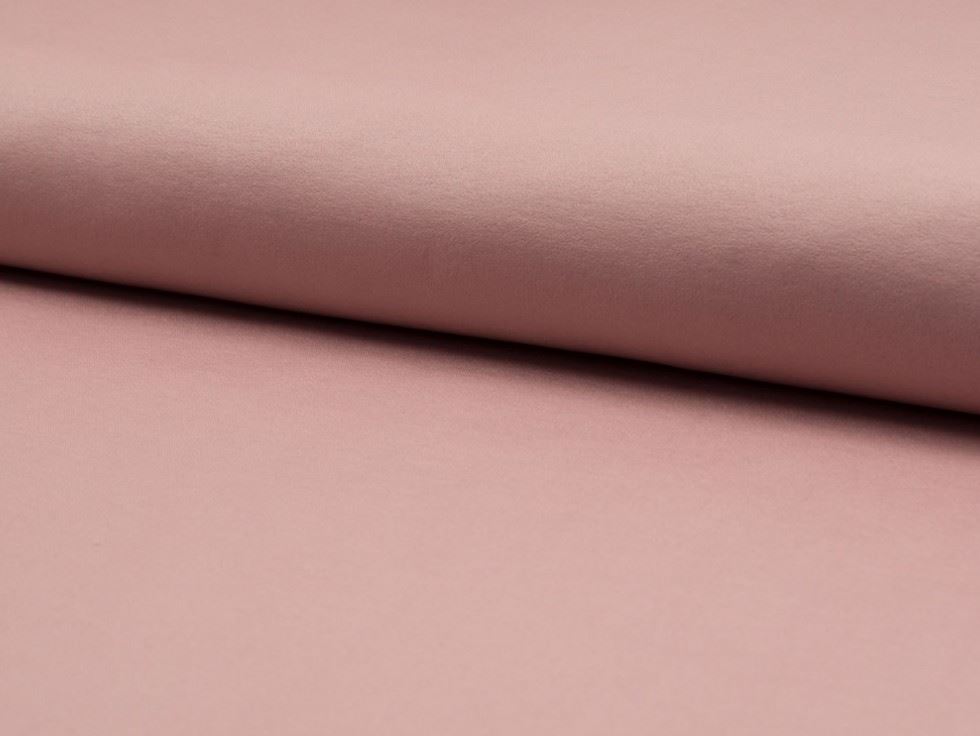 Old Rose Pink Deadstock Foil Bianca Stretch Woven Bengaline Fabric