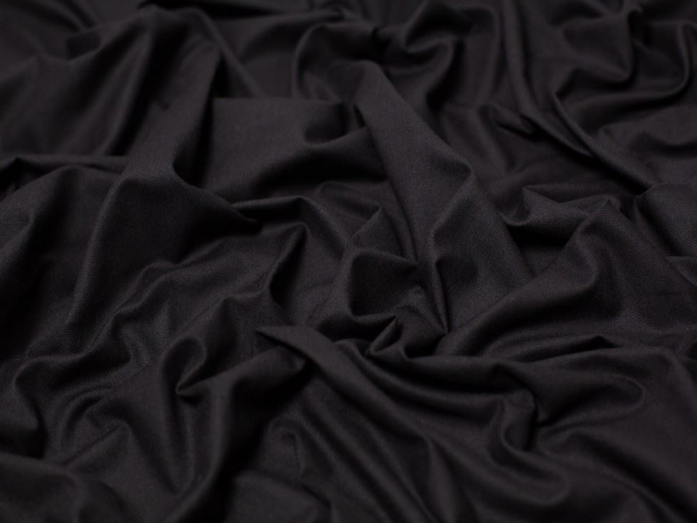 Minerva Core Range Black Polycotton Sheeting Fabric
