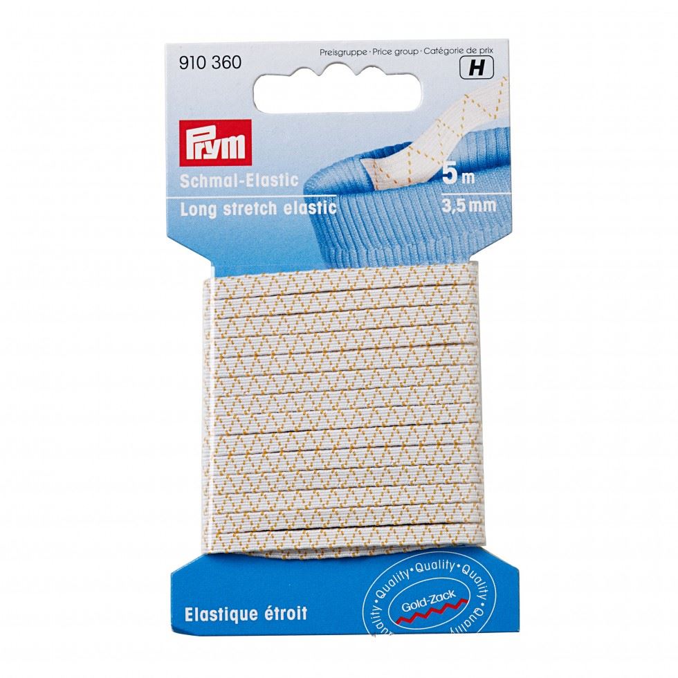 Prym Long Stretch Elastic White