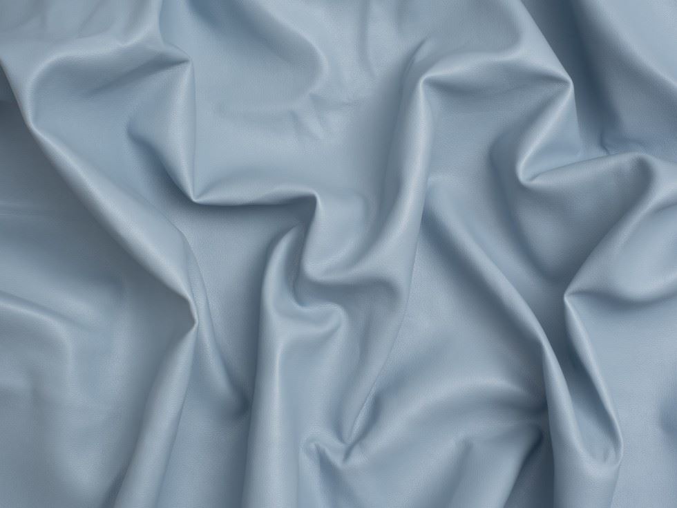 Minerva Core Range Heavy Faux Leather Fabric Light Blue