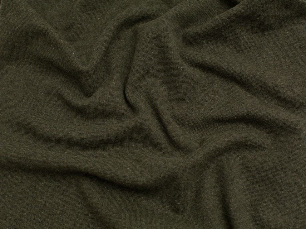 Minerva Core Range Recycled Tubular Ribbing Stretch Knit Fabric Olive Green
 