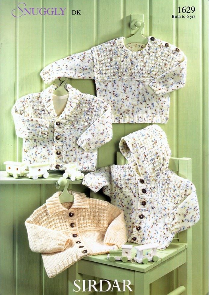 Sirdar Snuggly DK Knitting Pattern 1629
 