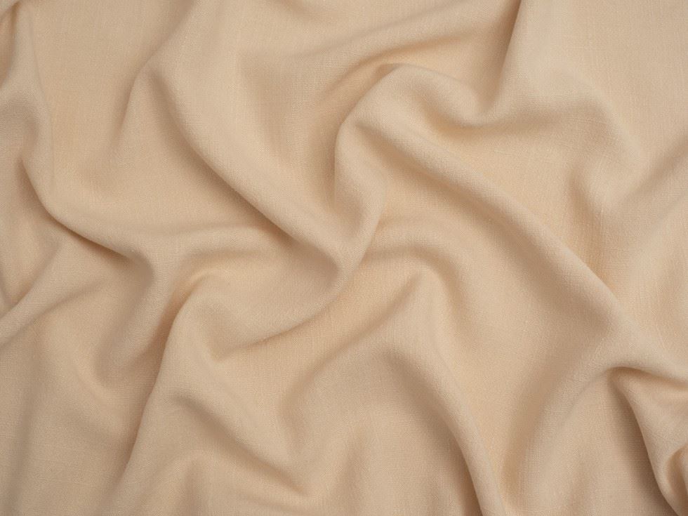 Minerva Core Range Textured Viscose Linen Noil Fabric Dark Beige
 