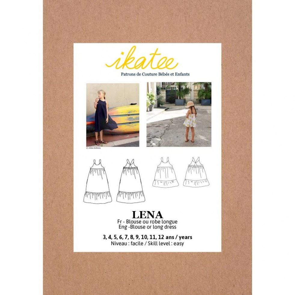Ikatee Sewing Pattern Kids Lena Blouse & Dress