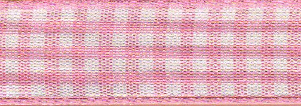 Berisfords 57 Rose Gingham Ribbon (Value Roll)