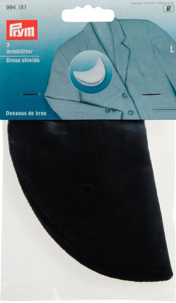 Prym Black Cotton Dress Shields