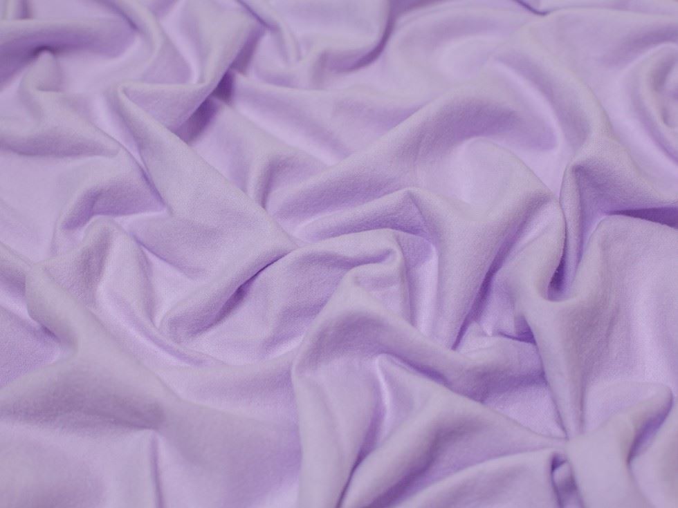 Minerva Core Range Lilac Light Cotton Flannel Fabric