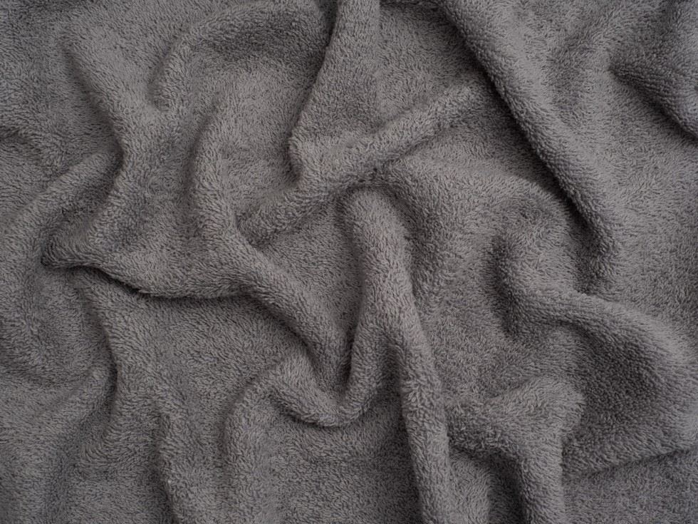 Minerva Core Range Luxury Cotton Towelling Fabric Grey